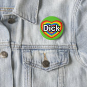 Ich Liebe Dick. Ich Liebe dir Dick. Herz Button (Beispiel)