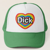 Ich Liebe Dick. Ich Liebe dir Dick. Herz Truckerkappe (Vorderseite)