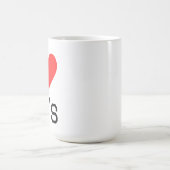 Ich liebe die 10er kaffeetasse (Mittel)