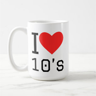 Ich liebe die 10er kaffeetasse