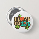 Ich Liebe die 70er Jahre Button (Vorne & Hinten)