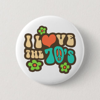 Ich Liebe die 70er Jahre Button