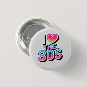 ich liebe die 80er button
