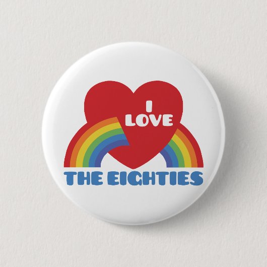Ich liebe die 80er button (Vorderseite)