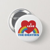 Ich liebe die 80er button (Vorne & Hinten)