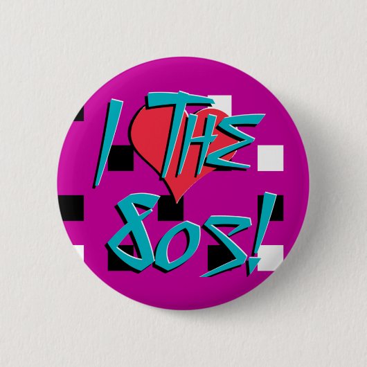 Ich liebe die 80er! button (Vorderseite)