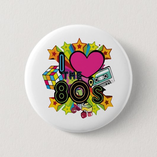 ich liebe die 80er button (Vorderseite)