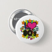 ich liebe die 80er button (Vorne & Hinten)
