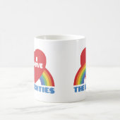 Ich Liebe die 80er Jahre Kaffeetasse (Mittel)