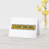 Ich Liebe die 80er Jahre Karte (Gelbe Blume)