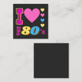 Ich Liebe die 80er Jahre Mitteilungskarte (Vorne/Hinten)