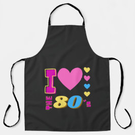 Ich Liebe die 80er Jahre Schürze
