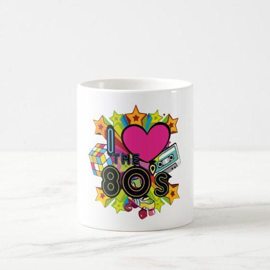 ich liebe die 80er kaffeetasse (Mittel)