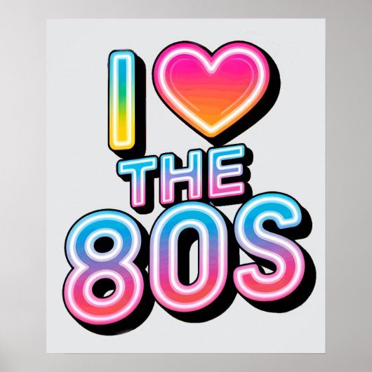 ich liebe die 80er poster (Vorne)