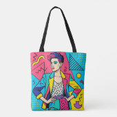 "Ich liebe die 80er" Retro-Tasche Tasche (Rückseite)