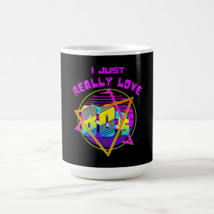 ICH LIEBE DIE 80ER SEHR KAFFEETASSE