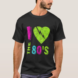 Ich liebe die 80er Vintage Retro 80er 1980er Ach T-Shirt