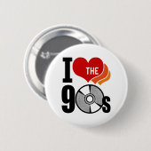 Ich liebe die 90er button (Vorne & Hinten)