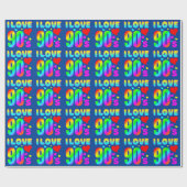 ich liebe die 90er geschenkpapier (Flach)