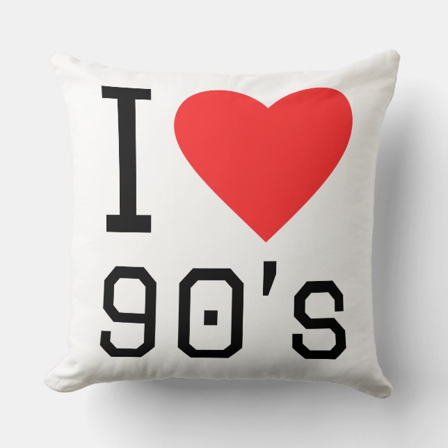 Ich liebe die 90er kissen (Vorderseite)