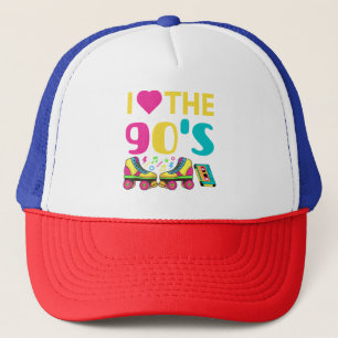 Ich liebe die 90er, vintage retro 90er Outfit Truckerkappe