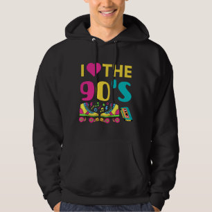 Ich liebe die 90er, Vintage-Retro-Outfit der 90er Hoodie