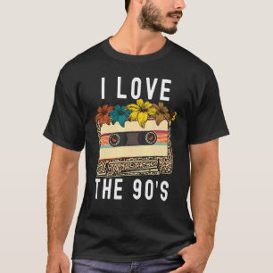 Ich Liebe Die 90er Vintagen 1990 Grafik-T-Shirts L T-Shirt