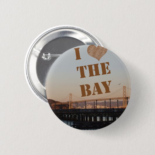 Ich Liebe die Bucht! Button (Vorne & Hinten)