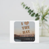 Ich Liebe die Bucht! Postkarte (Stehend Vorderseite)