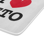 Ich liebe die Diät Glas Schneidebrett für die Küch (Ecke)