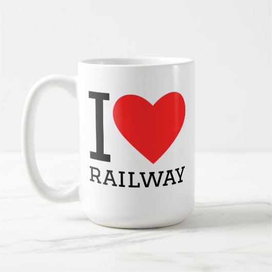Ich liebe die Eisenbahn Kaffeetasse (Links)