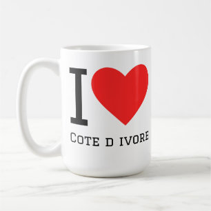 Ich liebe die Elfenbeinküste Kaffeetasse