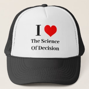 Ich liebe die Entscheidungswissenschaft Truckerkappe