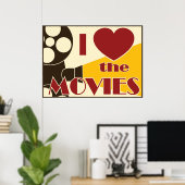 Ich Liebe die Filme Poster (Heimbüro)