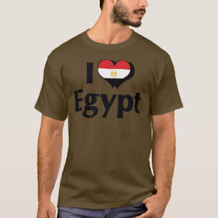 Ich liebe die Flagge Ägyptens T-Shirt
