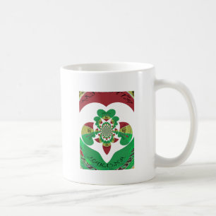 Ich liebe die Flagge - Äthiopien lieben   Rot Gold Kaffeetasse