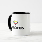 Ich liebe die Flagge der Komoren Tasse (Vorderseite Links)