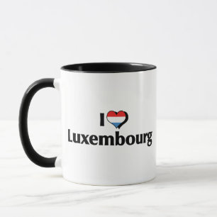 Ich liebe die Flagge Luxemburgs Tasse