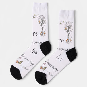 Ich liebe die Frau, die ich werde. Selbstliebe-Ges Socken