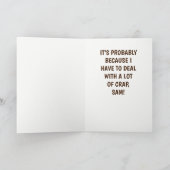 Ich Liebe die Gekackt Outta Sie Karte (Innenseite)