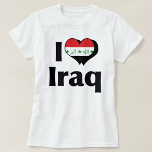 Ich liebe die irakische Flagge T-Shirt