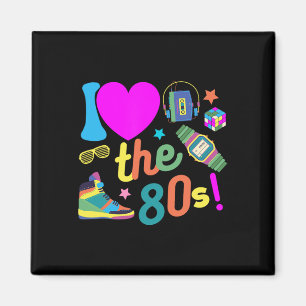 Ich Liebe die Kostüme des 80er Funny Retro Party 8 Magnet