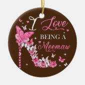 Ich Liebe, die Mutter von den Schmetterlingen der Keramik Ornament (Vorne)