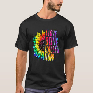 Ich Liebe, die Noni Sonnenblume Gefärbte Krawatte T-Shirt