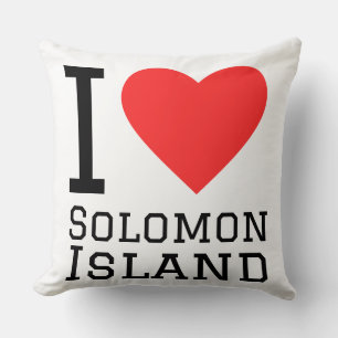 Ich liebe die Salomonen-Inseln  Kissen