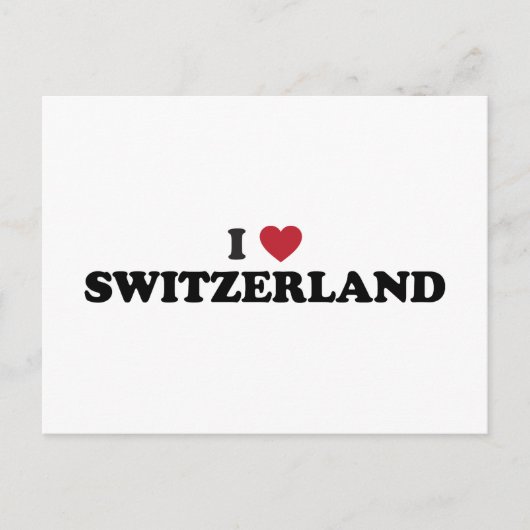 Ich liebe die Schweiz Postkarte (Vorderseite)