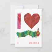 Ich Liebe die sehr hungrige Raupe Einladung (Vorderseite)