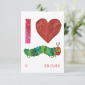 Ich Liebe die sehr hungrige Raupe Einladung (Stehend Vorderseite)