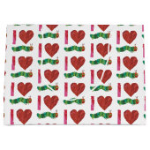 Ich Liebe die sehr hungrige Raupe Große Geschenktüte (Vorderseite)