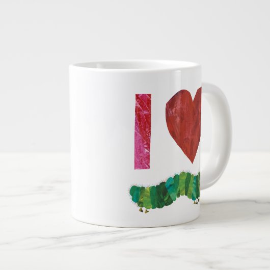 Ich Liebe die sehr hungrige Raupe Jumbo-Tasse (Vorderseite Rechts)